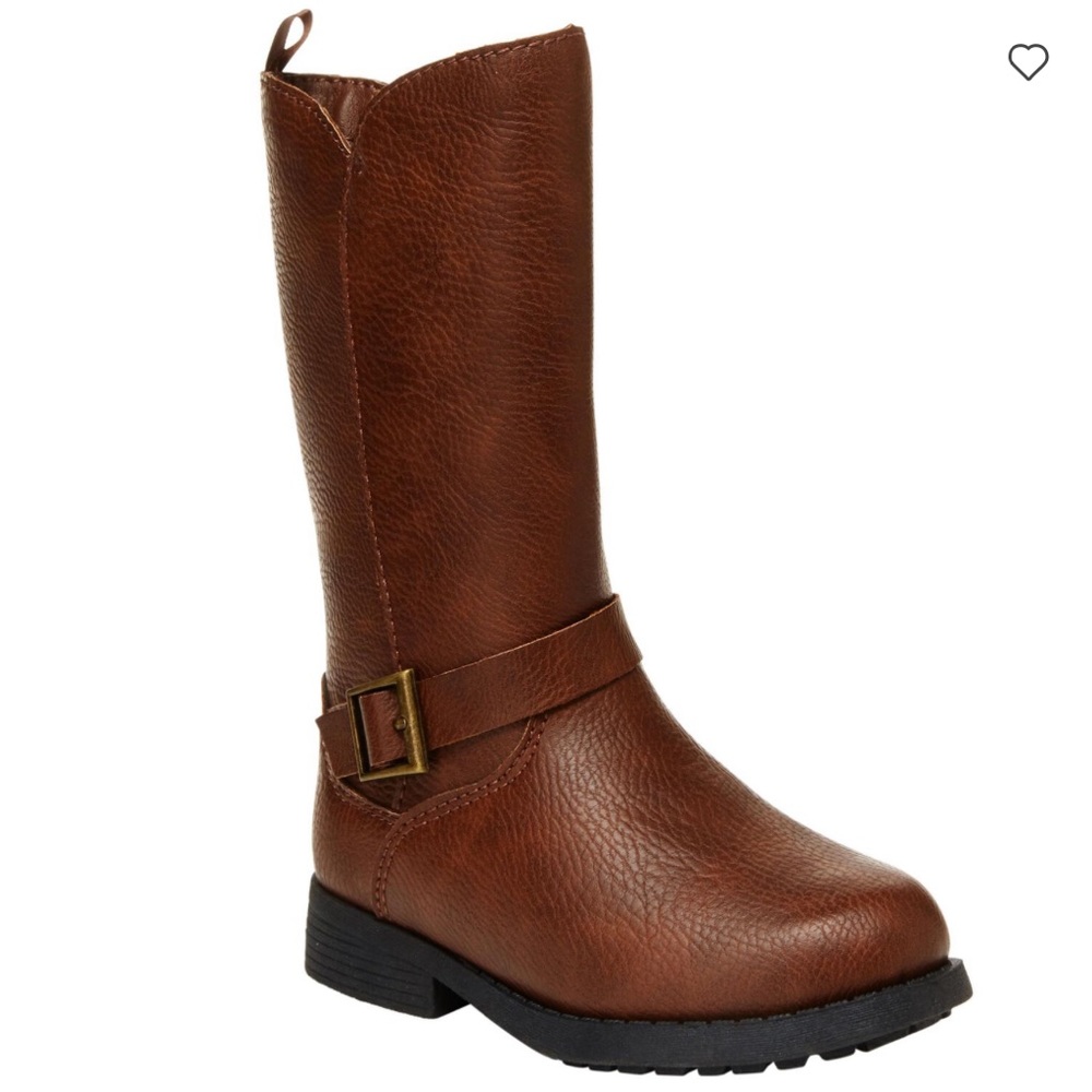 Toddler Girl’s OshKosh Lumi Mid-Calf Brown Riding Boots Size 8